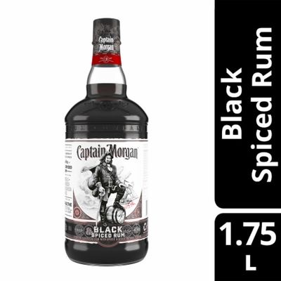 Captain Morgan Black Spiced Rum 94.6Proof 1.75 Ltr