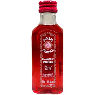 Bombay Bramble BlackBerry Raspberry Flavored Gin Pet 50ml
