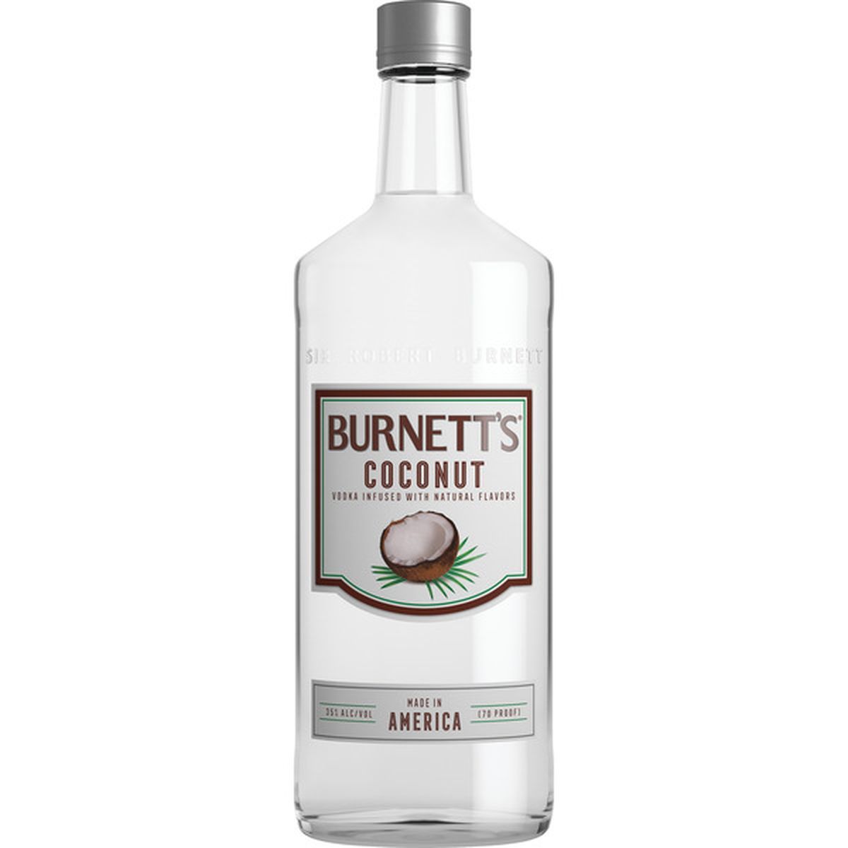 Burnetts Coconut Flavored Vodka 70Proof Pet 1.75 Ltr