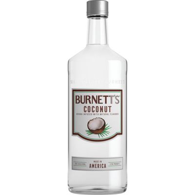 Burnetts Coconut Flavored Vodka 70Proof Pet 1.75 Ltr