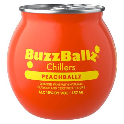 BuzzBallz Chillers Peach Chiller Wine Based Cocktail 187ml