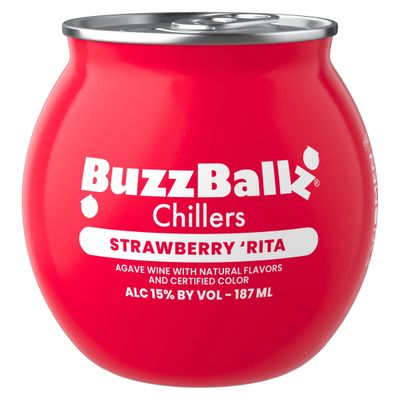 BuzzBallz Chillers Strawberry Chiller Wine Based Cocktail 187ml