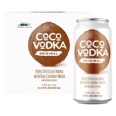 Coco Vodka Original 5% Alc 4pk 12oz Cans