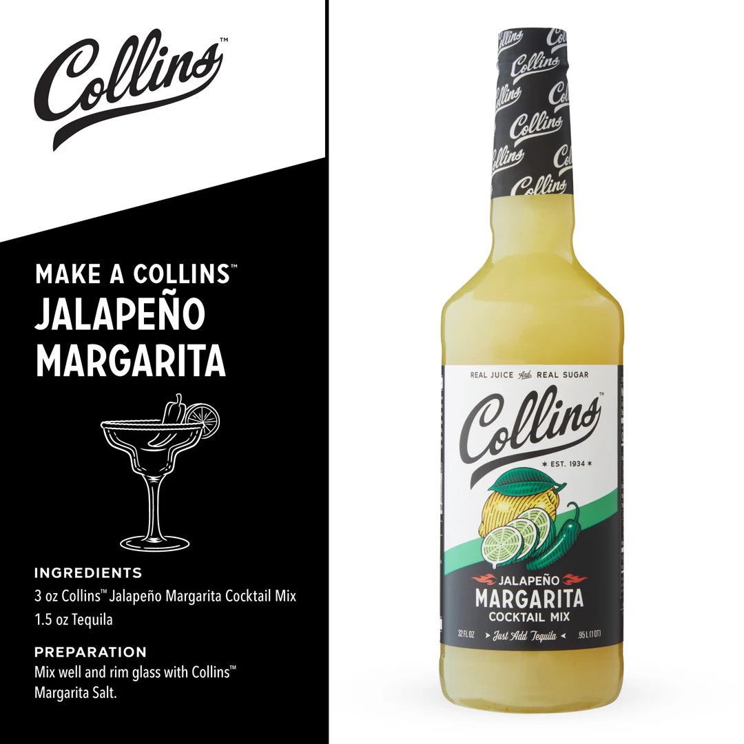 Collins Jalapeno Margarita Cocktail Mix 32oz