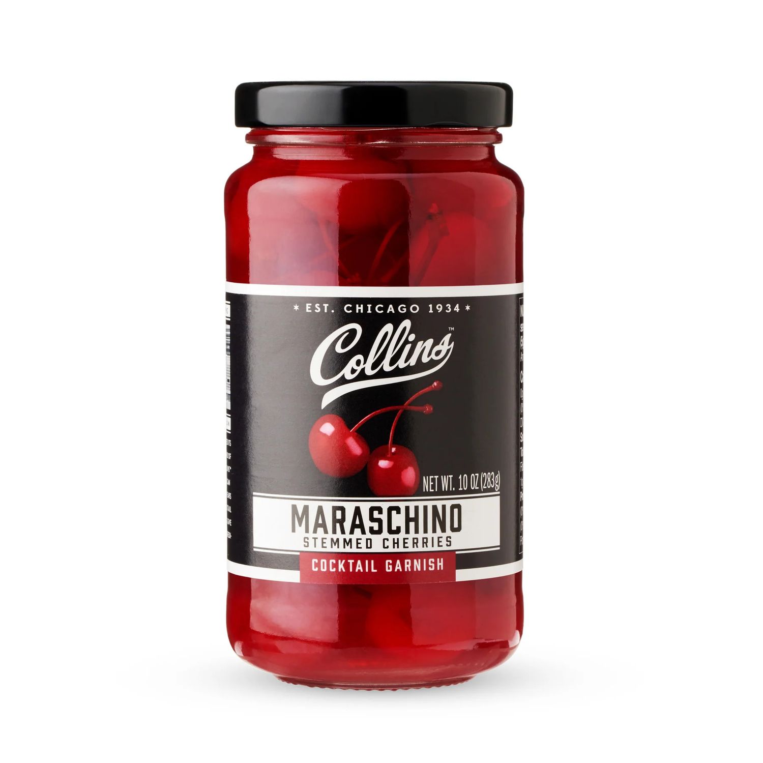 Collins Maraschino Stemmed Cherries 10 Oz