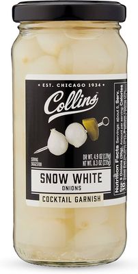 Collins Snow White Cocktail Onions 8oz