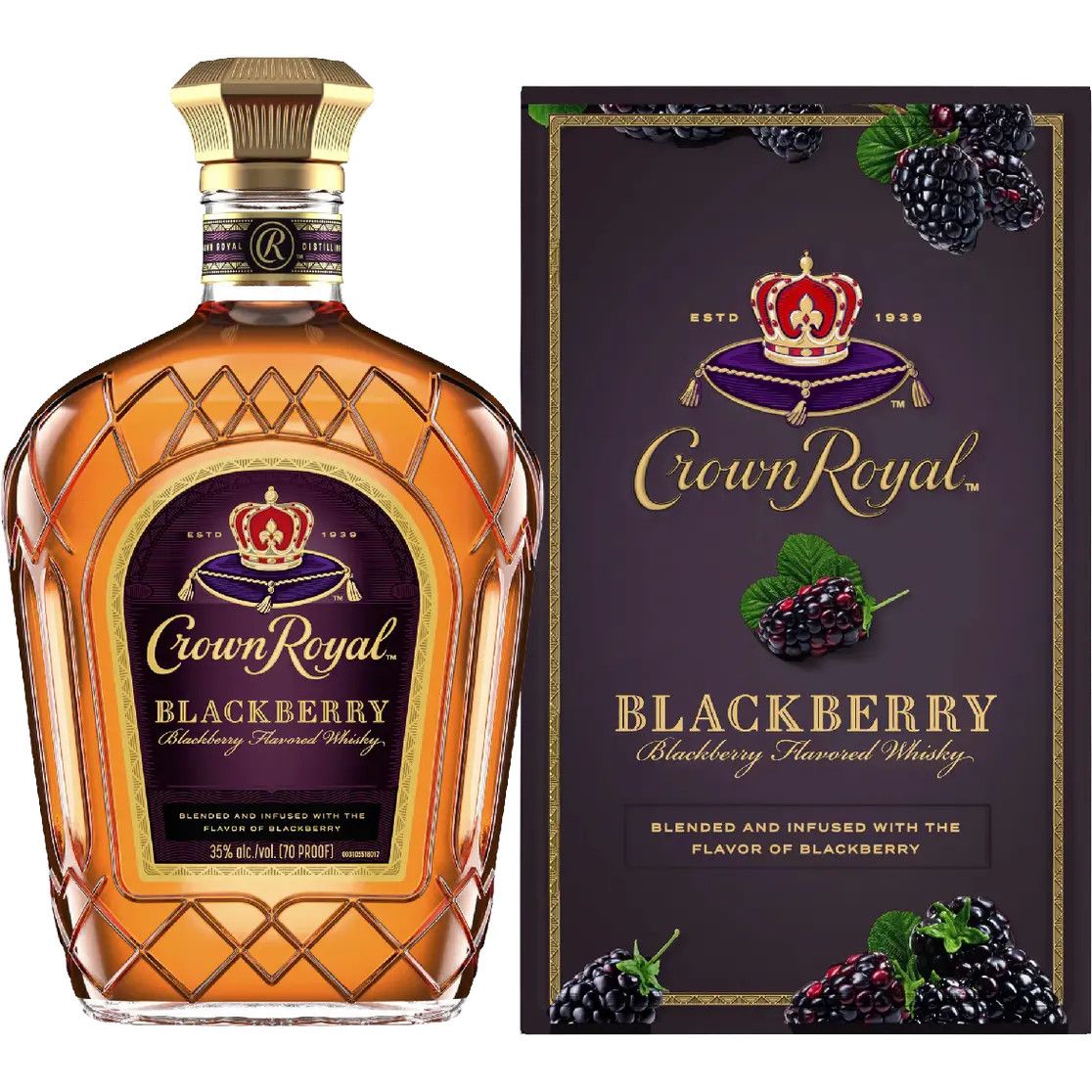 Crown Royal Blackberry Flavored Whisky 750ml