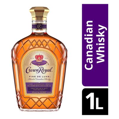 Crown Royal Canadian Whisky Fine Deluxe 80Proof 1 Ltr