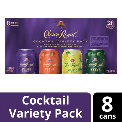 Crown Royal RTD Cocktail (Pt/Wa/Wc/Wl) 8pk 12oz Cans