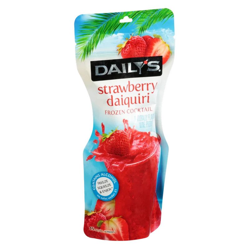 Dailys RTD Strawberry Pouch 10oz