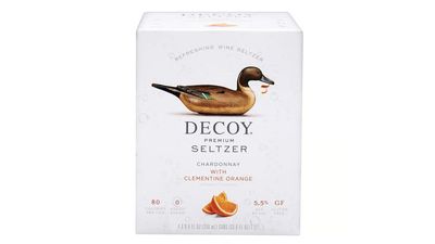 Decoy Premium Seltzer Chardonnay With Clementine Orange 4pk 8.4oz Cans