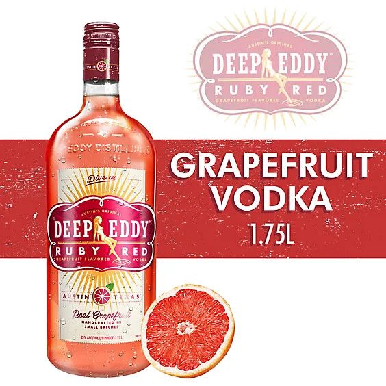 Deep Eddy Texas Ruby Red Grapefruit Flavored Vodka 70Proof 1.75 Ltr