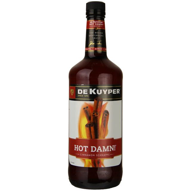 DeKuyper Hot Damn! Cinnamon Schnapps Liqueur 30Proof 1 Ltr
