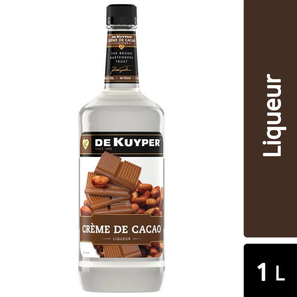 Dekuyper Liqueur Creme De Cacao White 48Proof 1 Ltr