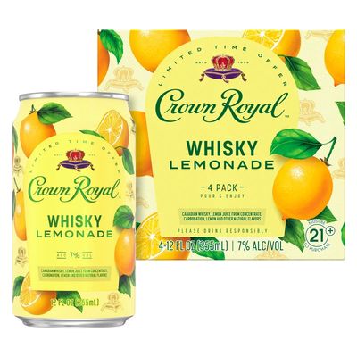 Crown Royal  RTD Lemonade Cocktail 14Proof 4pk 12oz Can