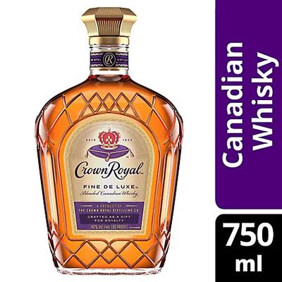 Crown Royal Canadian Whisky Fine Deluxe 80Proof 750ml
