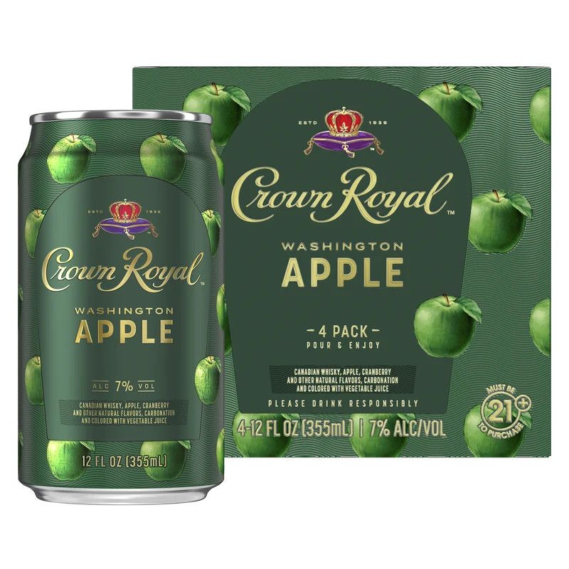 Crown Royal RTD Apple Cocktail 14Proof 4pk 12oz Can