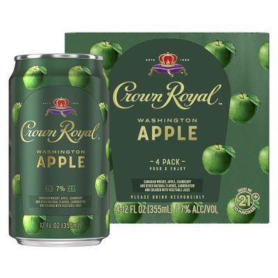 Crown Royal RTD Apple Cocktail 14Proof 4pk 12oz Can