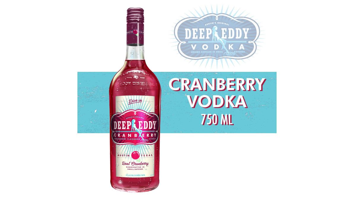 Deep Eddy Texas Cranberry Flavored Vodka 70Proof 750ml