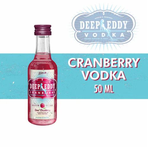 Deep Eddy Texas Cranberry Flavored Vodka 70Proof Pet 50ml
