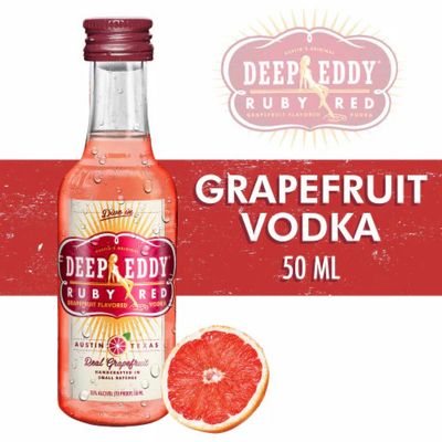 Deep Eddy Texas Ruby Red Grapefruit Flavored Vodka 70Proof Pet 50ml
