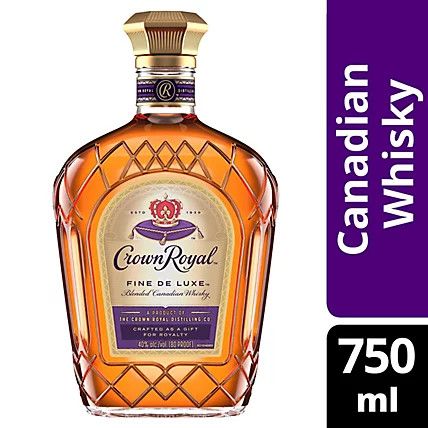 Crown Royal Canadian Whisky Fine Deluxe 80Proof W/ Bag 750ml