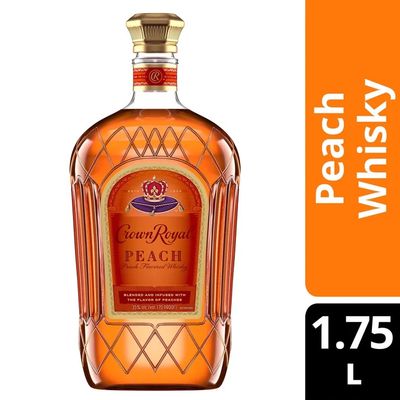 Crown Royal Peach Flavored Whisky Regal 70Proof 1.75 Ltr
