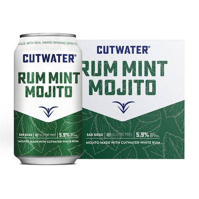 Cutwater Cocktail Rum Mint Mojito 11.8Proof 4pk 12oz Cans
