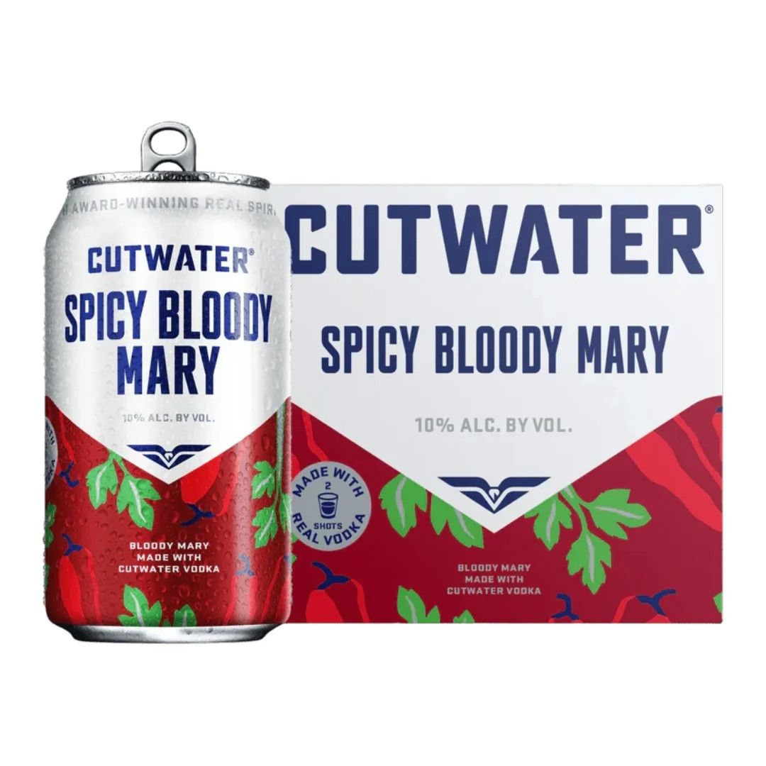 Cutwater Cocktail Spicy Bloody Mary 20Proof 4pk 12oz Cans