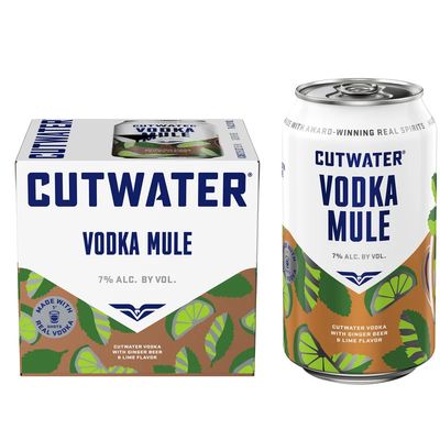 Cutwater Cocktail Vodka Moscow Mule 14Proof 4pk 12oz Cans