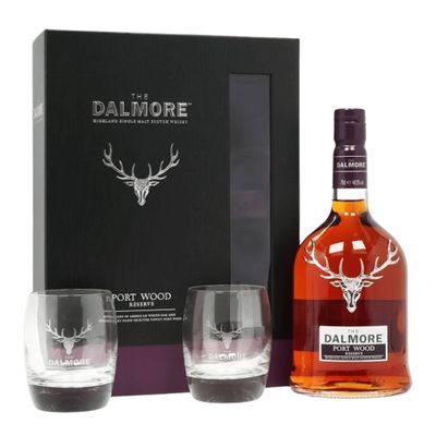 Dalmore Single Malt Scotch Port Wood Finish Reserve 93Proof W/ Rocks Glass 750ml