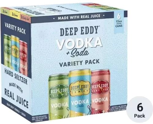 Deep Eddy RTD Variety Pack 6pk 12oz cans