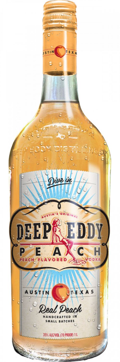 Deep Eddy Texas Peach Flavored Vodka 70Proof 1 Ltr