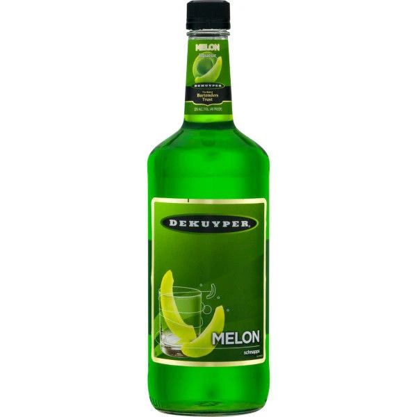 Dekuyper Melon Schnapps Liqueur 46Proof 1 Ltr