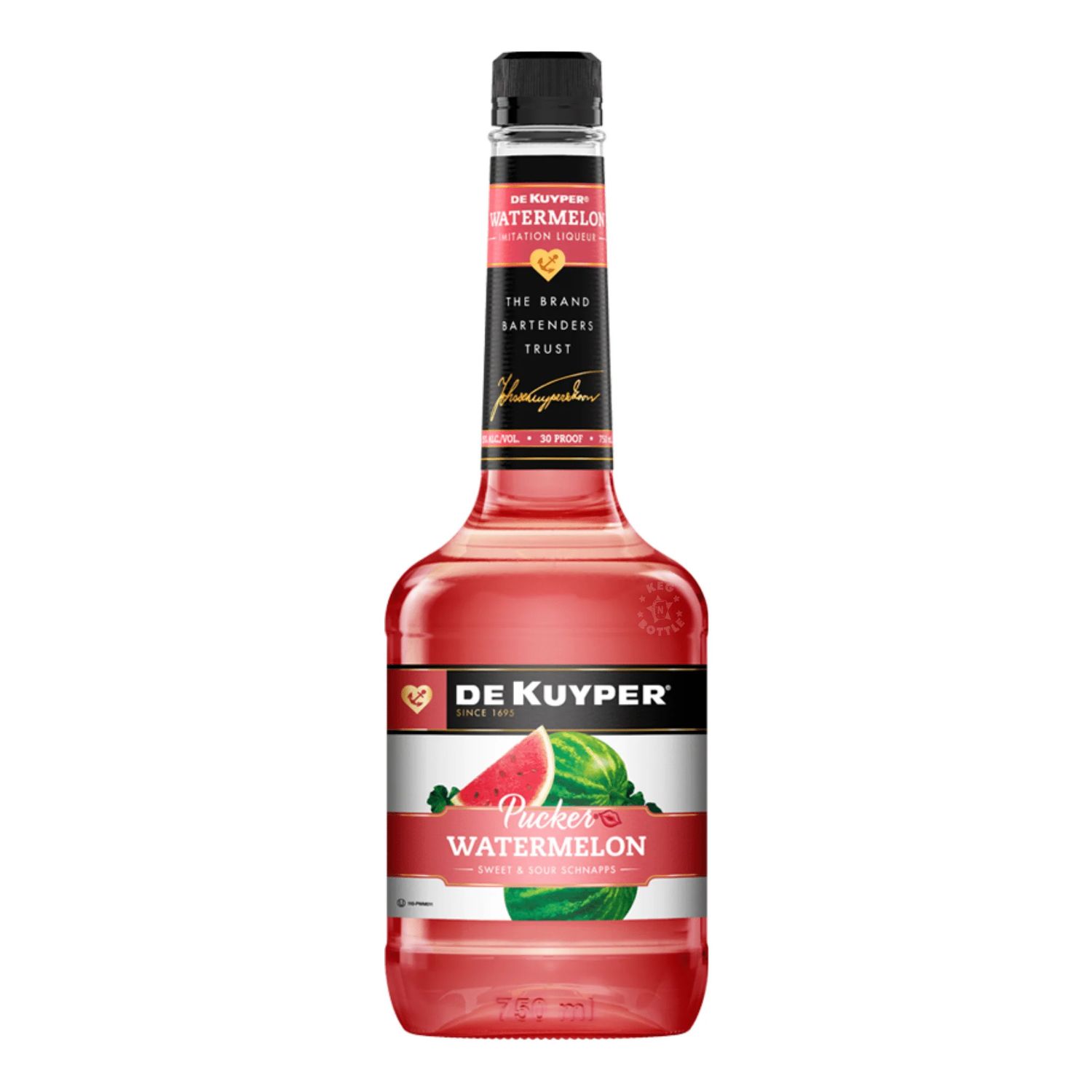 Dekuyper Sour Watermelon Schnapps Pucker 30Proof 750ml