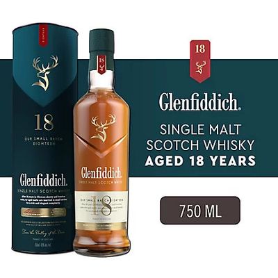 Glenfiddich 18Year Scotch Single Malt Small Batch 86Proof 750ml