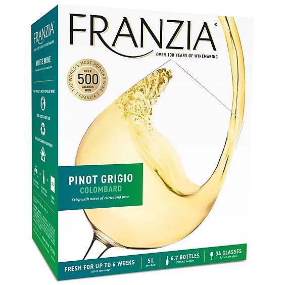 Franzia Pinot Grigio Wine Box 5 Ltr