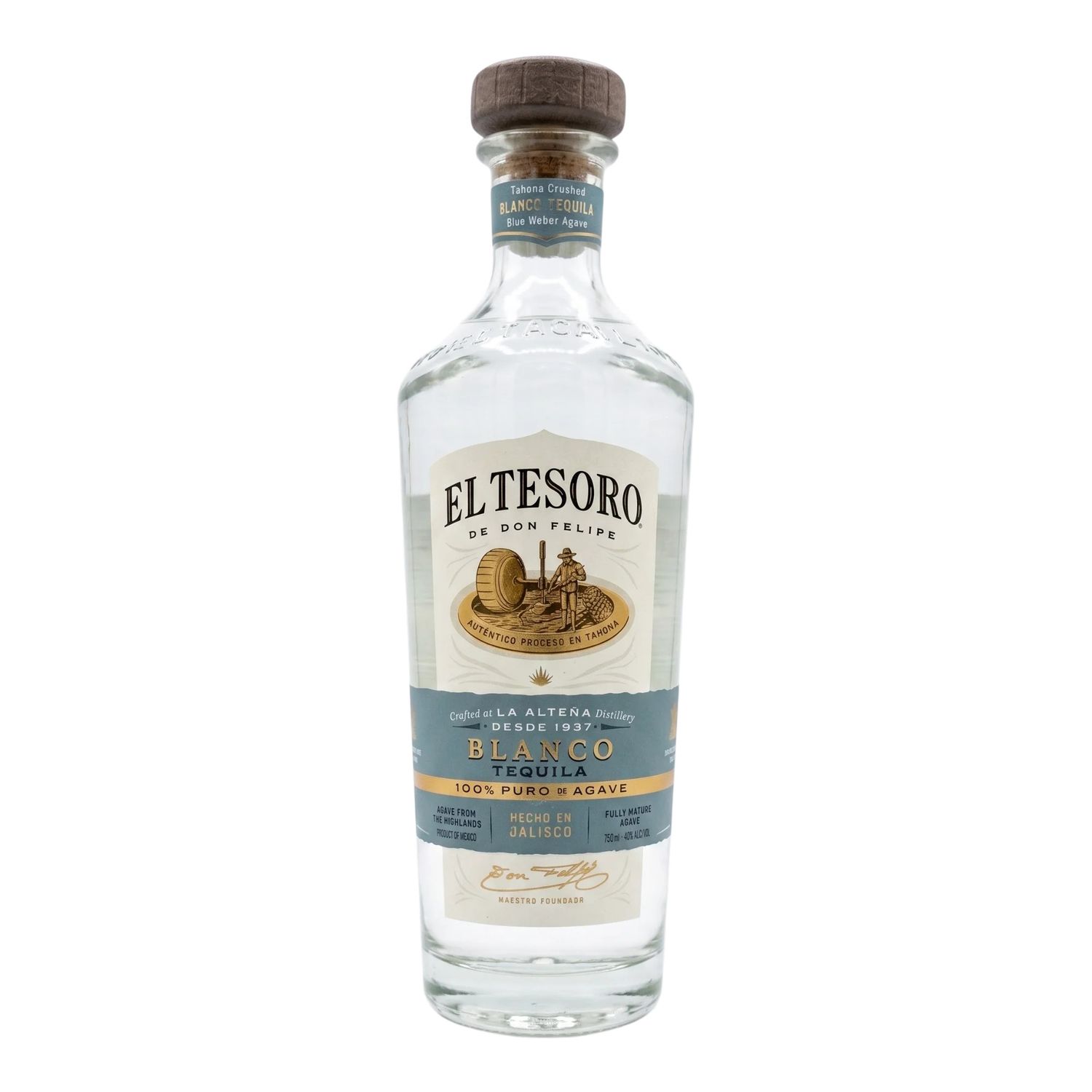 El Tesoro Blanco Tequila 80Proof 750ml