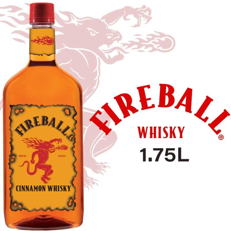 Fireball Cinnamon Whisky 66Proof Pet 1.75 Ltr