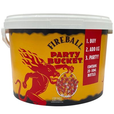 Fireball Cinnamon Whisky 66Proof 20pk Party Bucket
