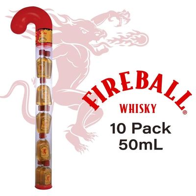Fireball Cinnamon Whisky 66Proof Candy Cane 10pk