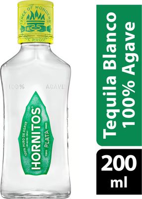 Hornitos Plata Tequila 80Proof 200ml