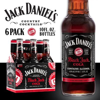 Jack Daniels (JDCC) Black Jack Cola 6pk 10oz Bottles