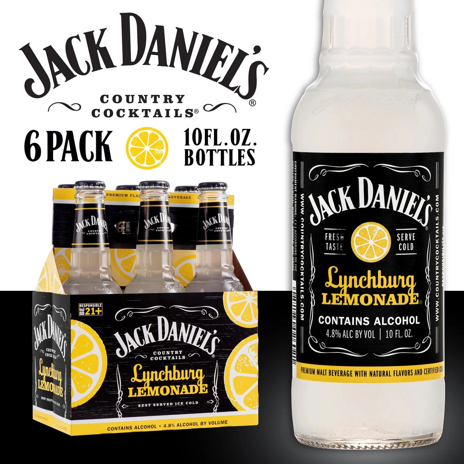 Jack Daniels (JDCC) Lynchburg Lemonade 6pk 10oz Bottles