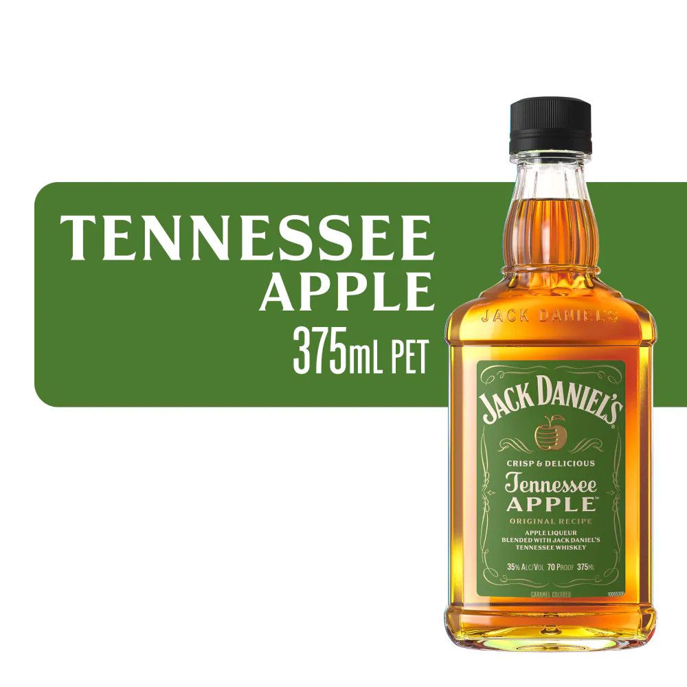 Jack Daniel's Tennesse Apple Whiskey Liqueur 70Proof Pet 375ml