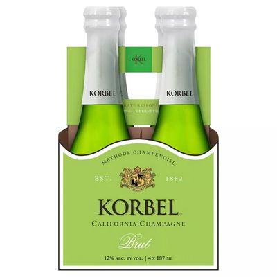 Korbel Brut Champagne 4pk 187ml