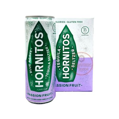 Hornitos RTD PassionFruit Flavored Tequila Seltzer 10Proof 4pk 12oz Cans
