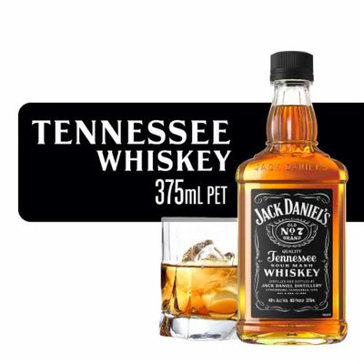 Jack Daniel's Old No. 7 Tennessee Whiskey 80Proof Pet 375ml