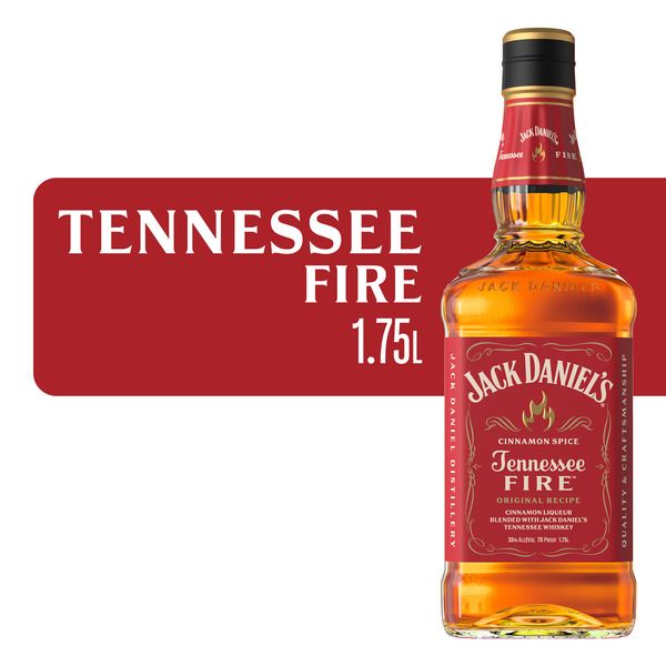 Jack Daniel's Tennessee Fire Whiskey Liqueur 70Proof 1.75 Ltr