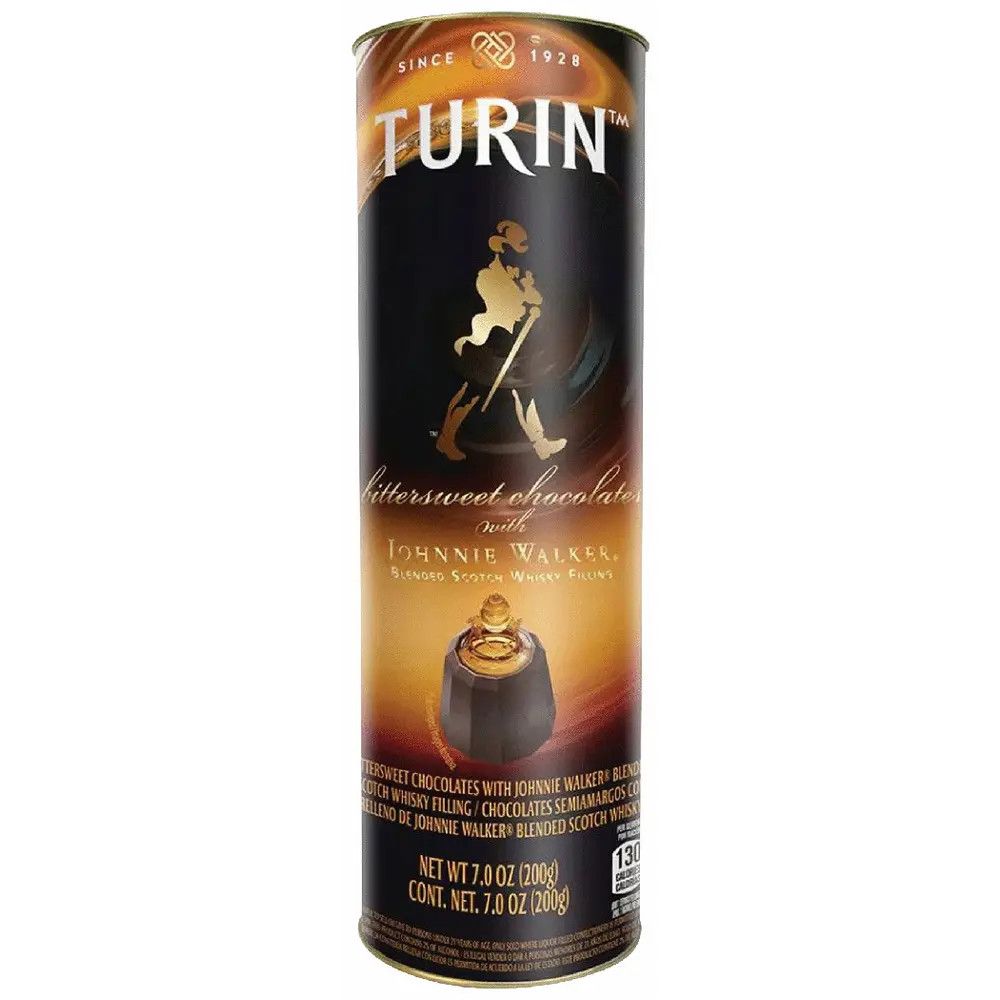Johnnie Walker Whiskey Chocolate Tube, 7 oz